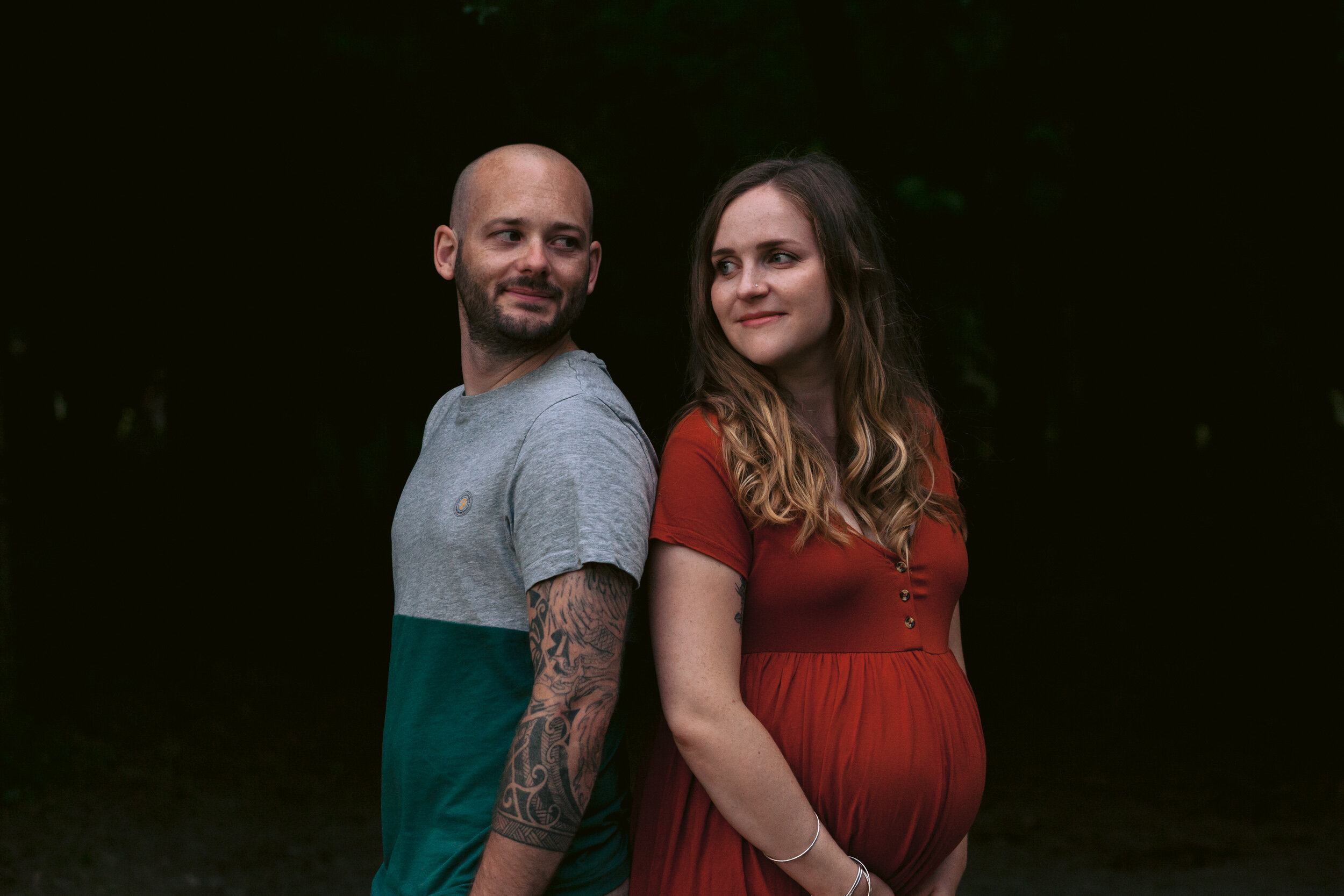 Baby bump photo session