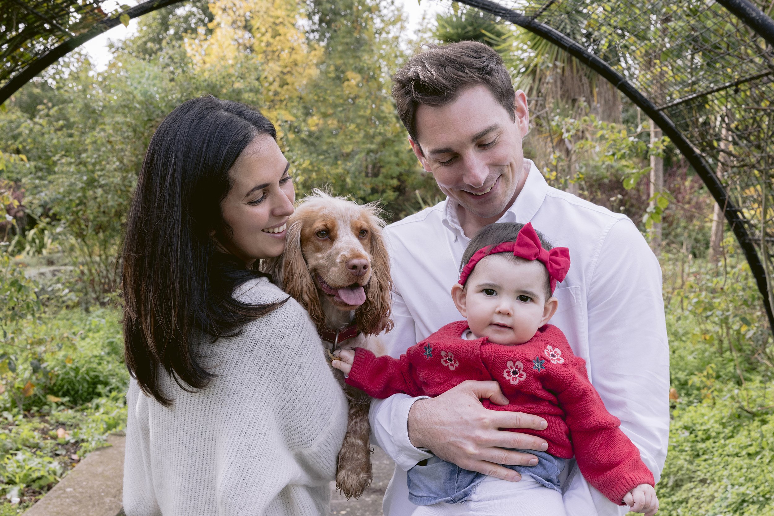 Family and dog photo session