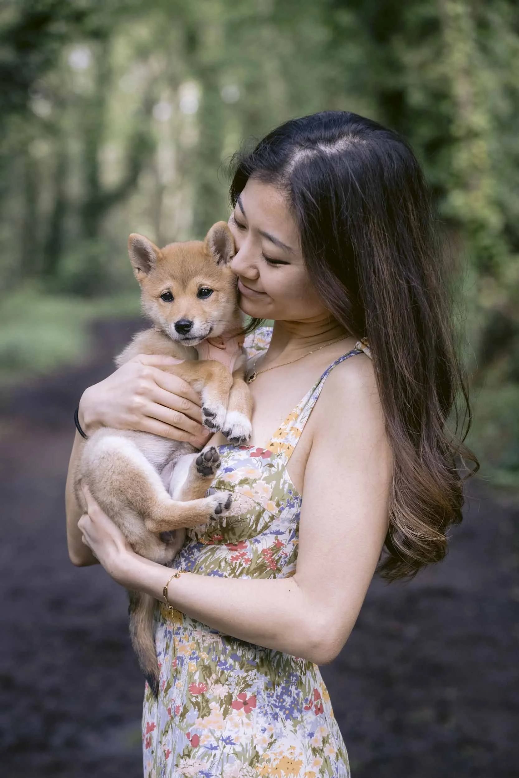 Dog photography session in Wimbledon Common London with natural light