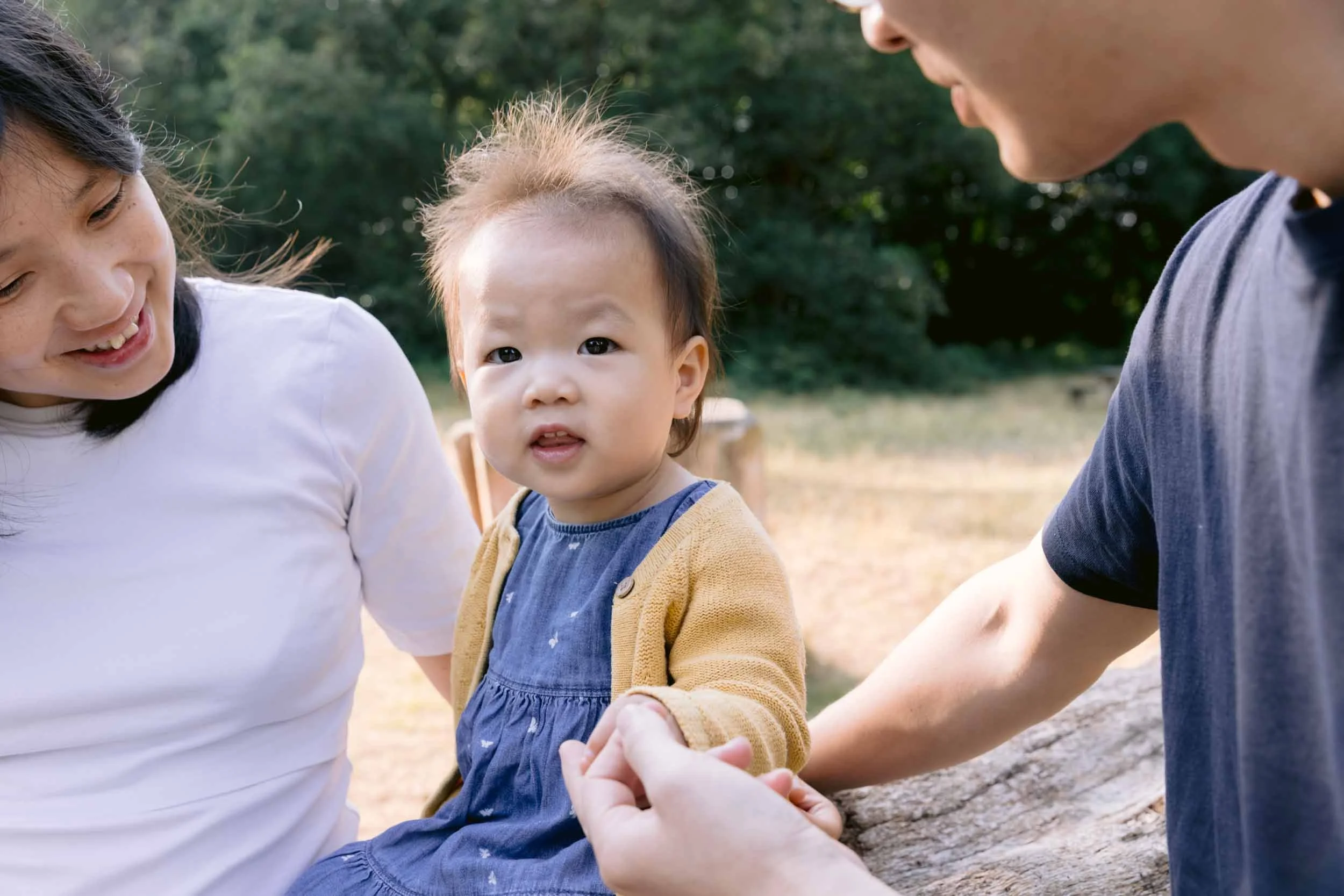 Natural outdoor family and pet photography session in Surrey