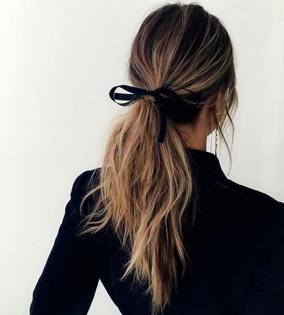 simple black bow