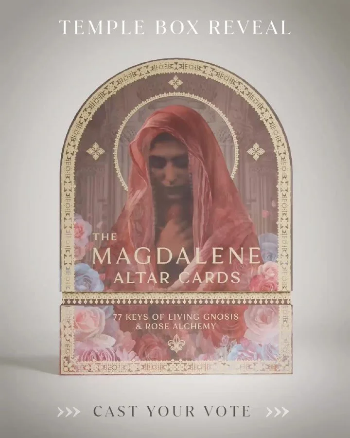 🌹 The Magdalene Altar Cards ~ Temple Box Reveal ~ Cast Your Vote!

This past season, we have been deep in the creative cauldron together, refining the details of our forthcoming Magdalene Altar Cards deck, tending to each layer of its creation with 