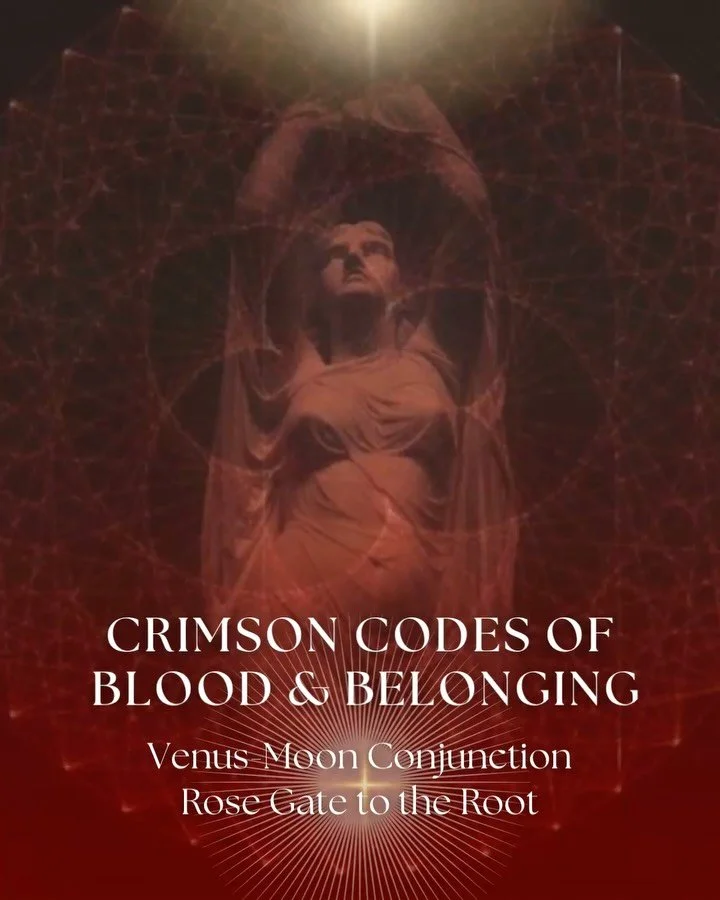 🌹THE CELESTIAL ROSE Venus-Moon Conjunction &amp; Rose Gate of the Root Chakra. 

✨Scroll through the carousel above 👆🏽

With Venus&rsquo; energy at the Root chakra, you&rsquo;re invited to release isolation and remember what it means to truly belo