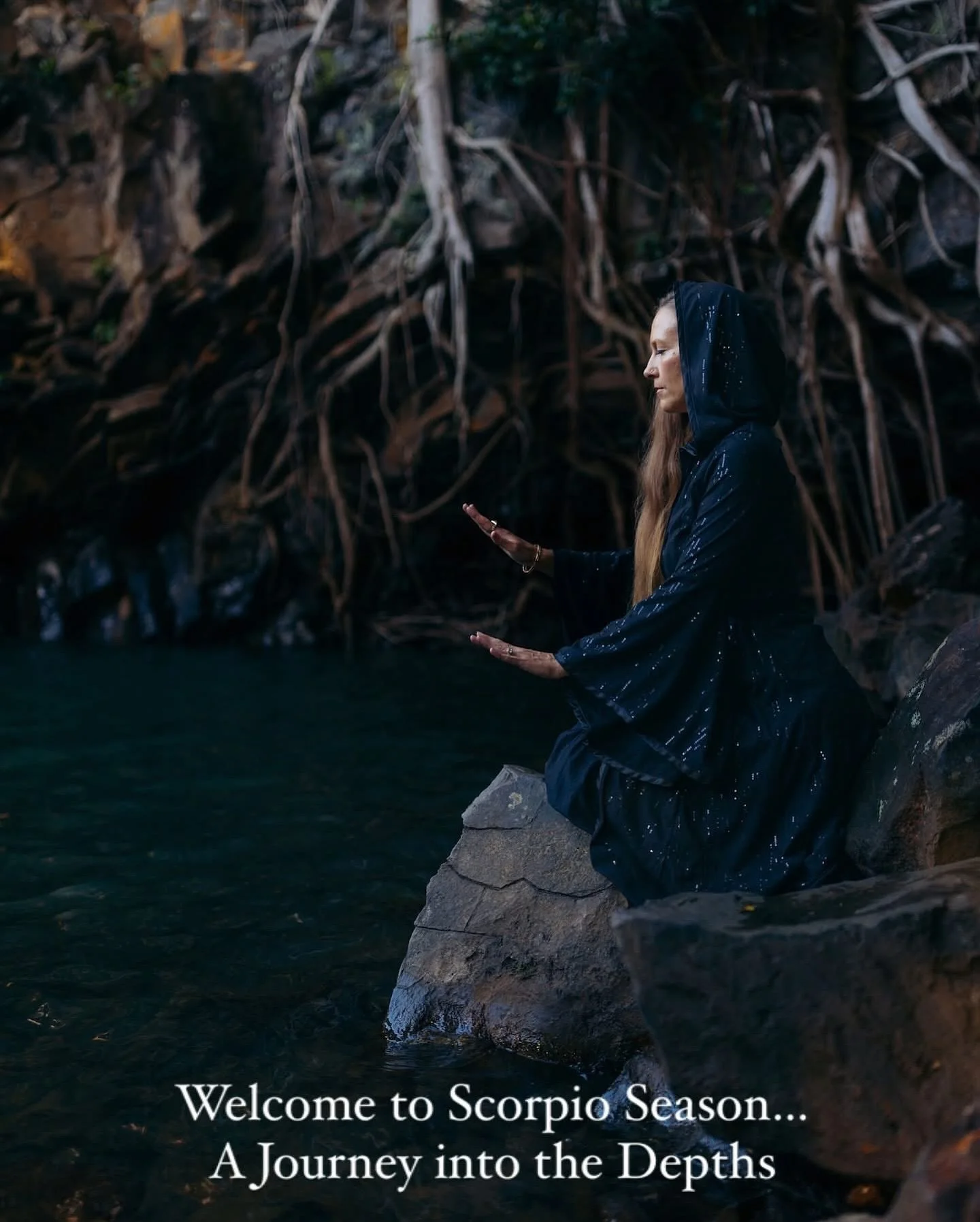 🖤Welcome to Scorpio Season fellow Witches, Priestesses &amp; Mystics!

🔮It&rsquo;s all in the slides above&hellip;☝🏽 

What speaks most to you about this liminal time?
Share below.🐉

As we descend&hellip; May this be a time of cultivating deep so