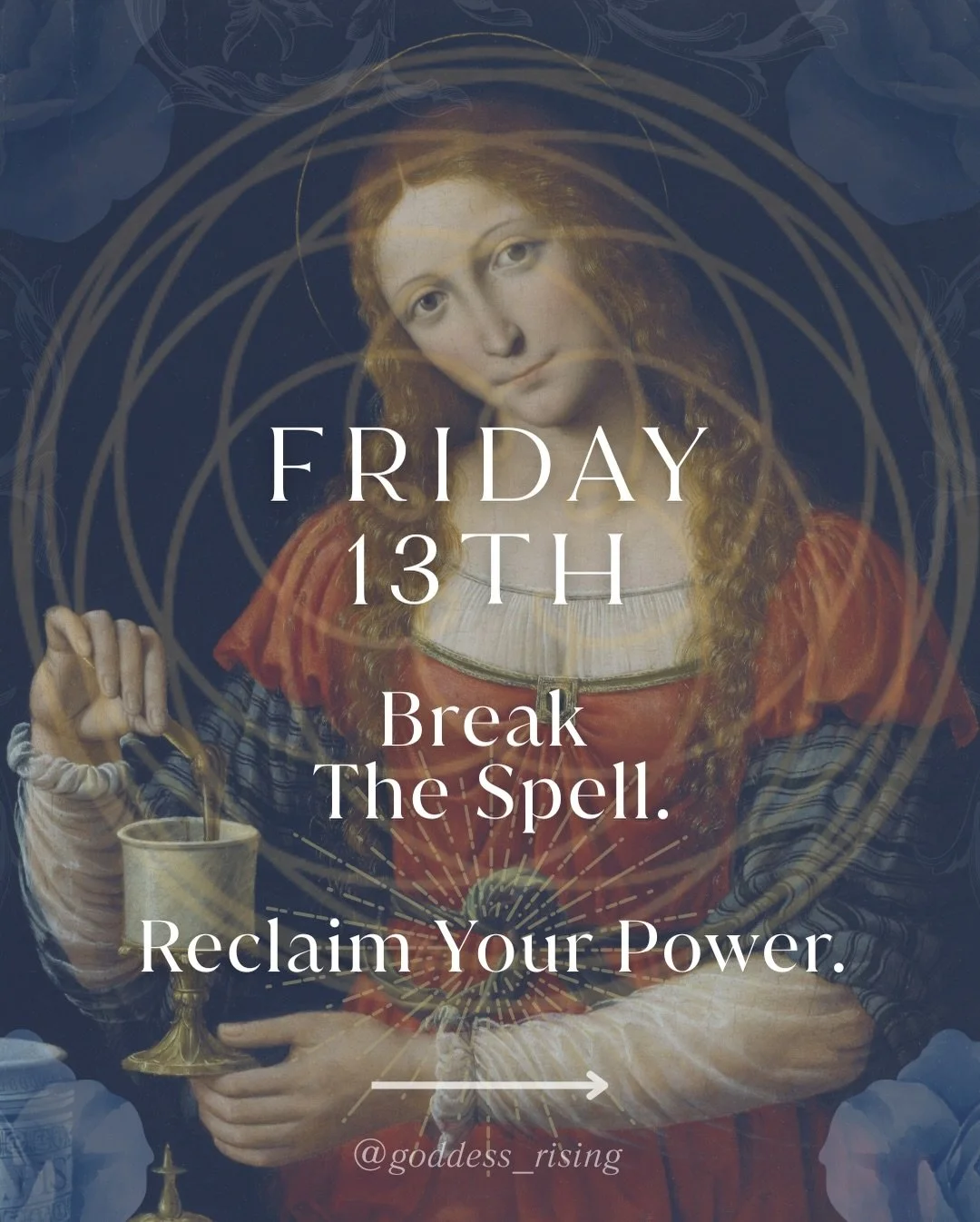For centuries, Friday the 13th has been cloaked in patriarchal distortions, labeled as &ldquo;unlucky&rdquo; or &ldquo;evil,&rdquo; casting shadows on its profound significance. 

This was intentionally designed to sever us from our Magick and exile 