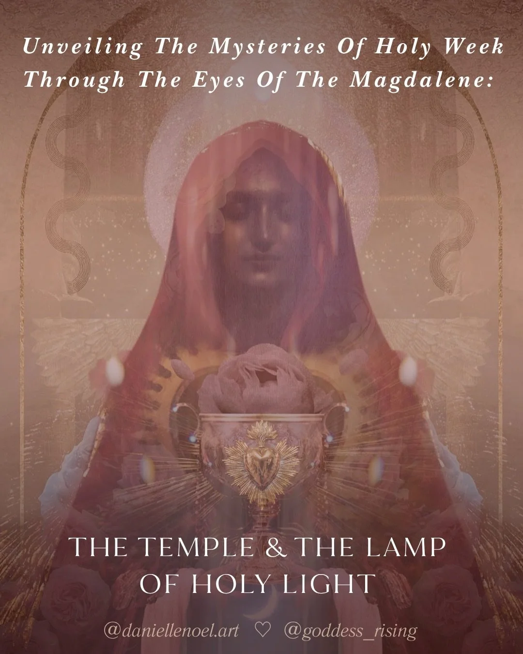 Scroll Series 2 of 8 🏺🌹🏺Unveiling The Mysteries of Holy Week through the eyes of The Magdalene. 

It&rsquo;s all in the carousel above 👆🏽 
Blessed Be! 

With Devotion &amp; Love,
Achintya &amp; Danielle
@goddess_rising @daniellenoel.art 

Holy W