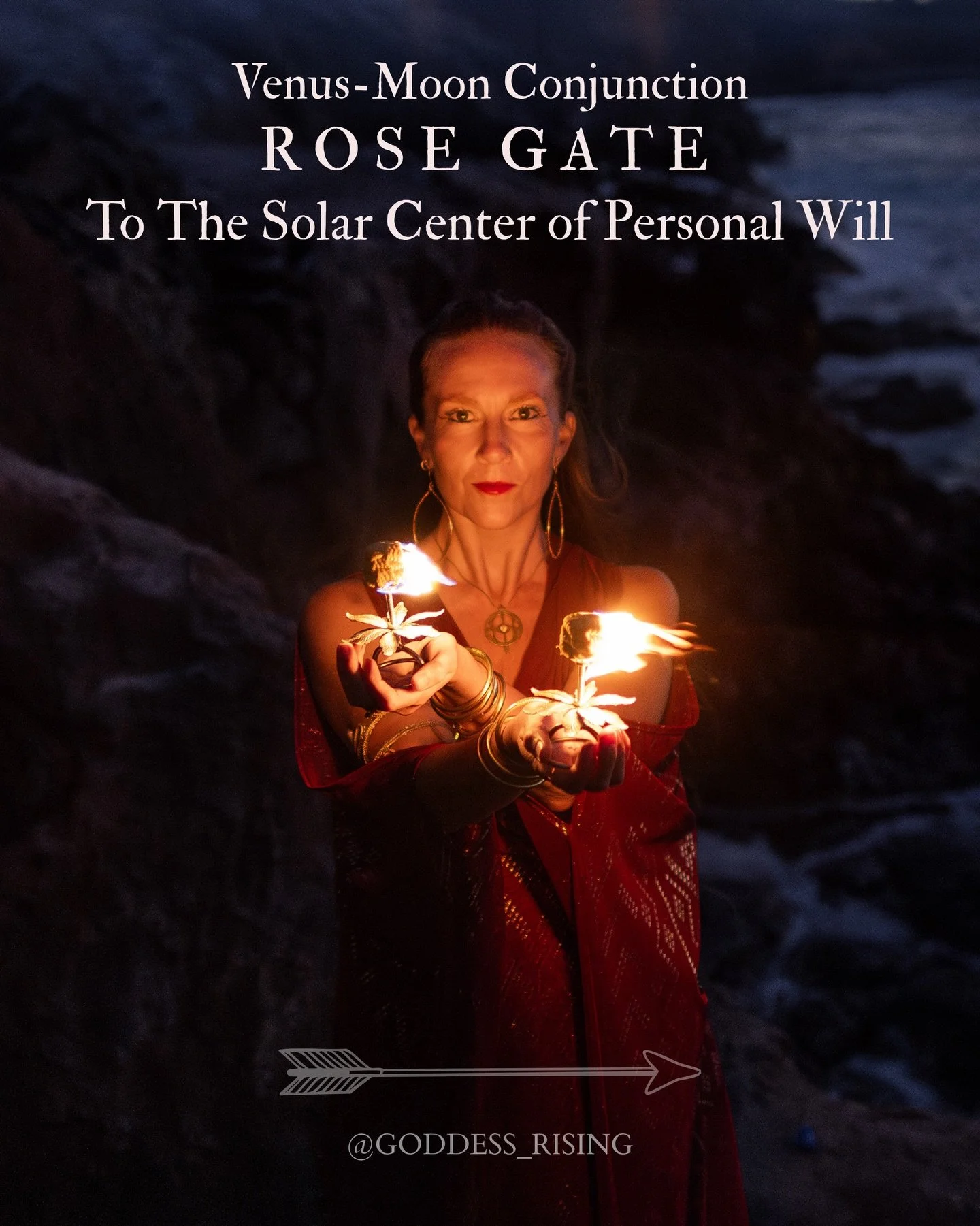 ❤️&zwj;🔥⭐️We are adding more fire to the fire. 🔥This time, it&rsquo;s Venus. And though in her home sign of grounded earthy Taurus&hellip; this Waxing Venus-Moon Conjunction today, April 18th at 11:44 pm PST, brings us through the Evening Star Rose