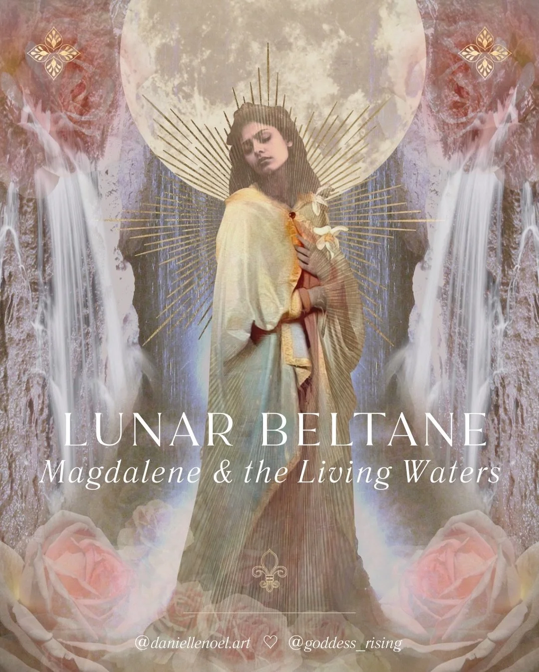Blessed Lunar Beltane 🌹🌕🌹The Scorpio Flower Full Moon opens the Beltane portal on May 1st at 10:23am PST (so tonight is the most potent waxing energy) and runs until Solar Beltane on May 5 when the Sun reaches 15 degrees Taurus, and the exact midw
