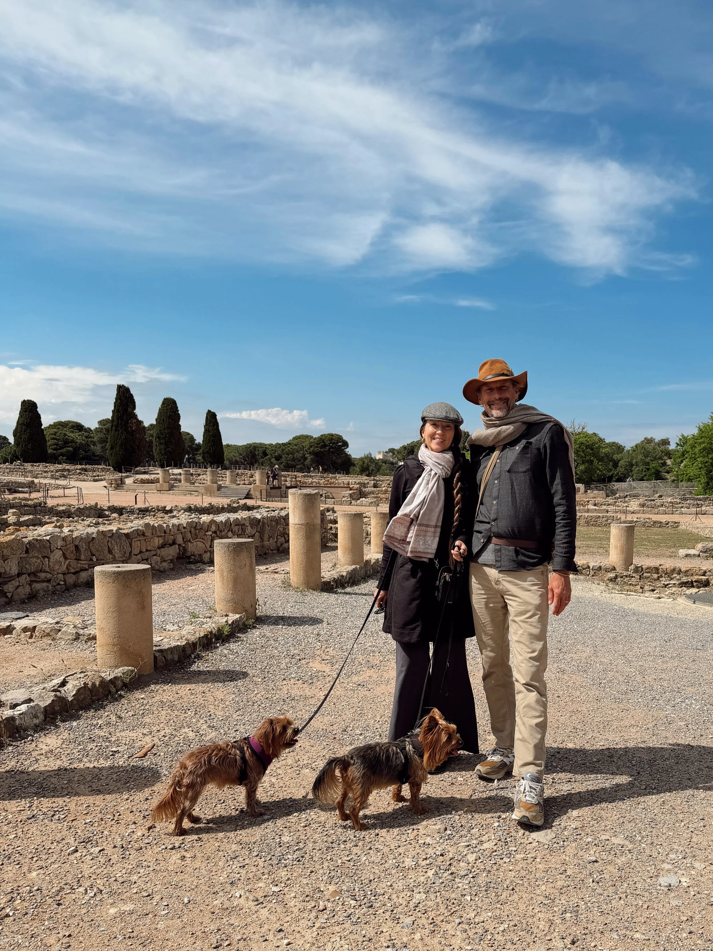 🐉🌹And so the Dragon journey begins. Family pilgrimage to Emp&uacute;ries, Catalonia, Spain. Mother&rsquo;s Day to the Mother Goddess&hellip;

What a gift to walk the liminal threshold together where the river Fluvi&agrave; at foot of the Pyrenean D