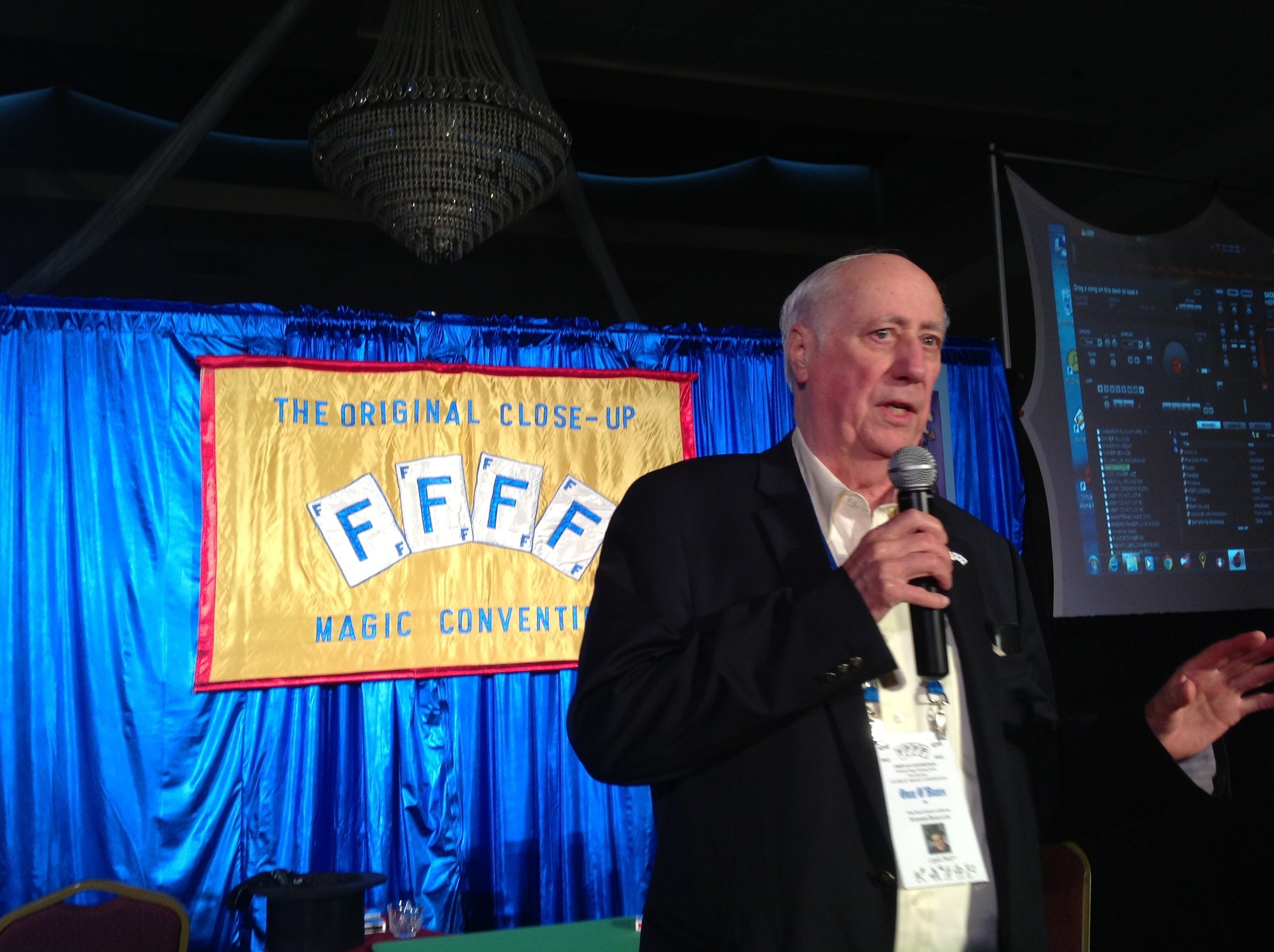 Obie O'Brien, the Chief Forker, welcomes us to he first night of fun.