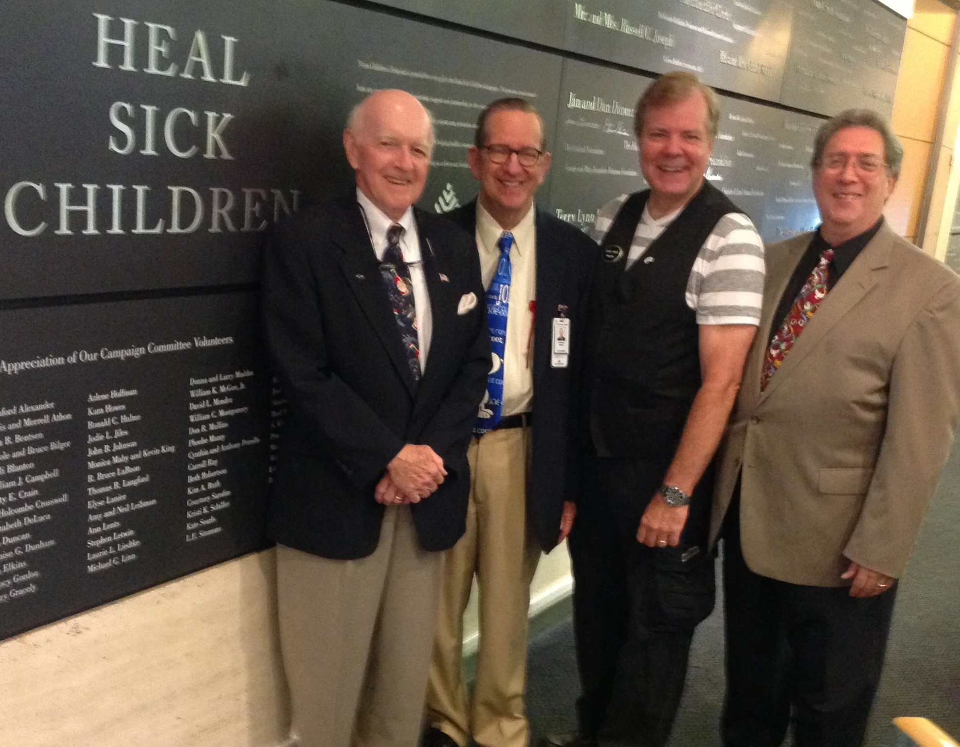Bill King, Steve Shain, Scott Wells and Gene Protas