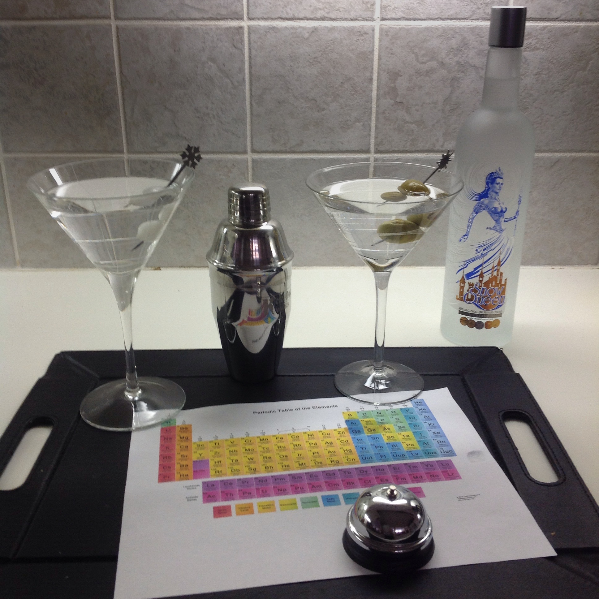 Respect the chemistry...and ring when it's time for your next martini.