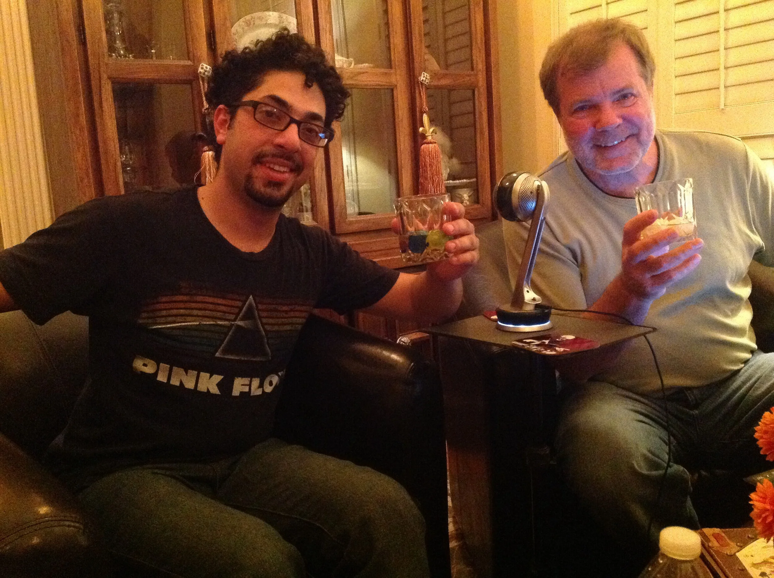Not exactly martinis (scotch, actually) but cheers anyway.
