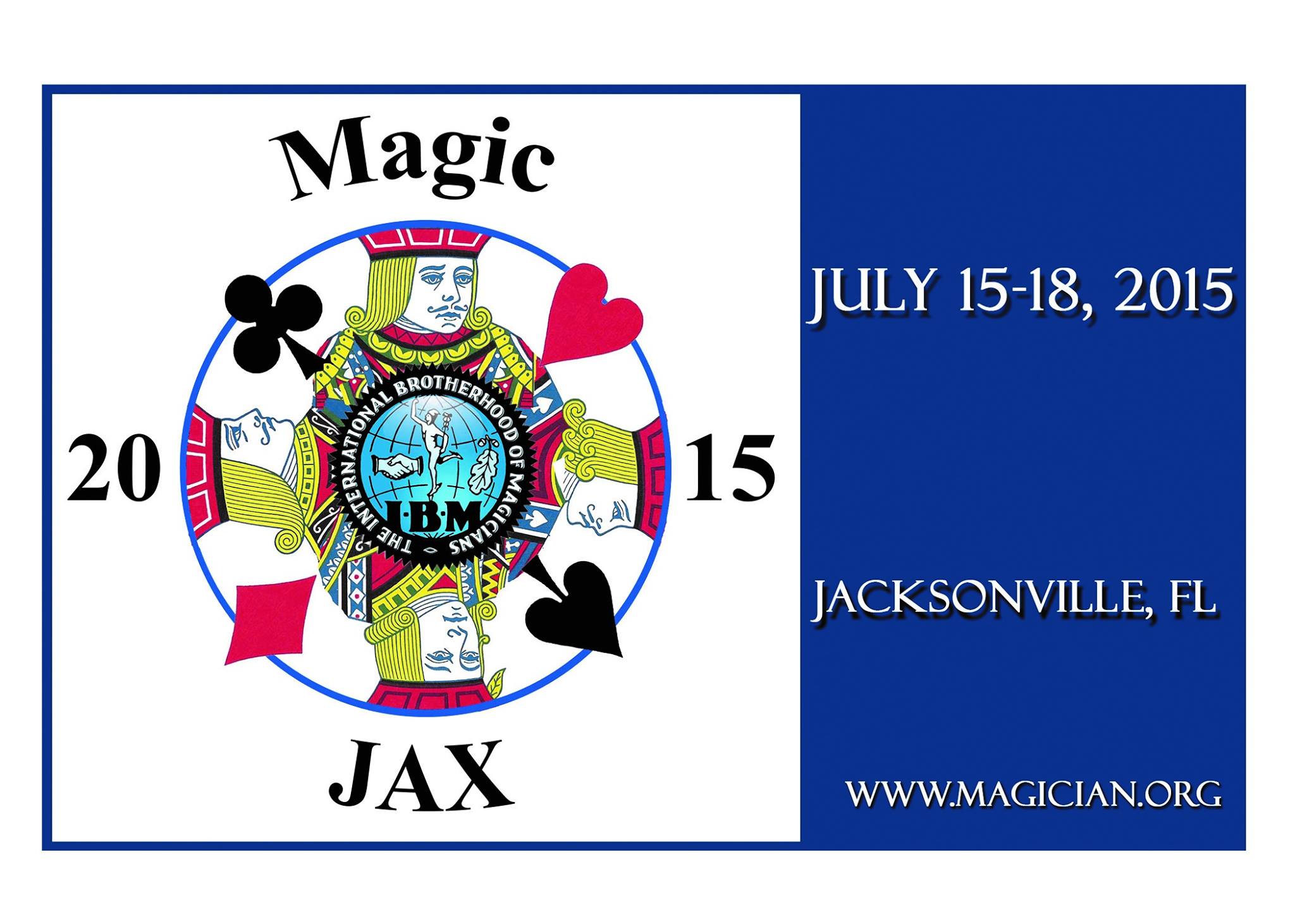 If you have not yet made your reservation for your hotel room at the Hyatt Regency for the Jacksonville convention which takes place July 15th - 18th, 2015, your time is running out! After June 15th, the convention rate of only $99 will end, and there will be no guarantee of availability of additional room reservations. If you are planning on attending the Jacksonville convention which promises to be a fantastic event, register for the convention, and MAKE YOUR HOTEL RESERVATION NOW!!!! You can register for the convention here: https://www.magician.org/ convention/ online-registration You can make your hotel reservation here: https://aws.passkey.com/g/ 20902549 or by calling the Hyatt Regency directly at 1-800-421-1442.