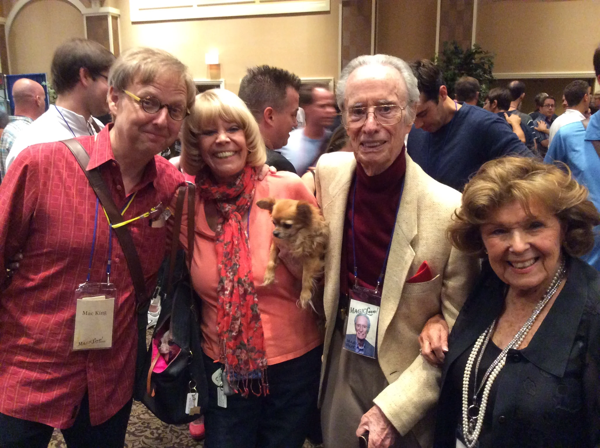 Mac King, Pam Thompson, Marvin Roy and Mary Naylor Kodell