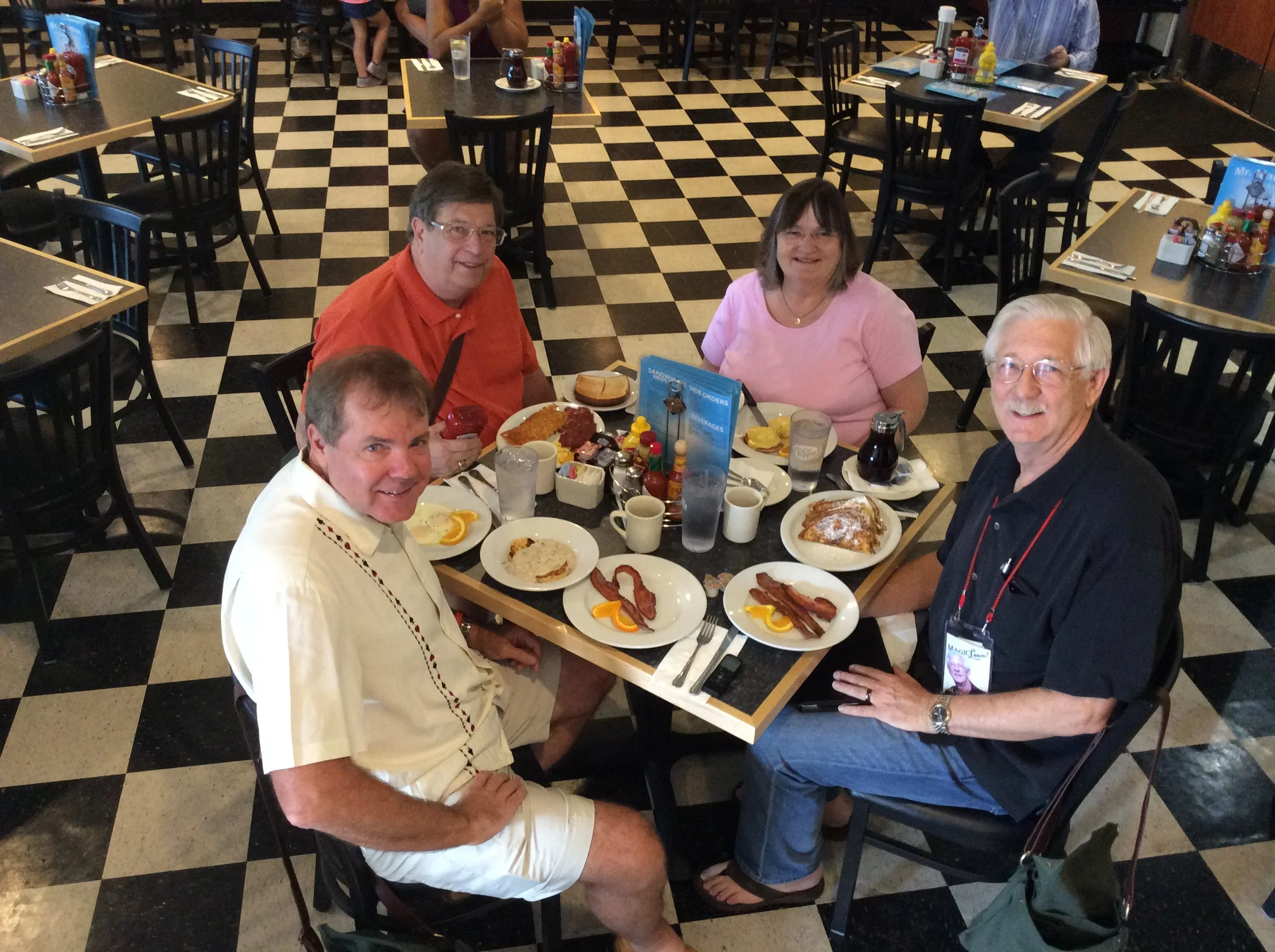 (left to right) Scott Wells, David Hinkin, Diane Olson and Dick Olson