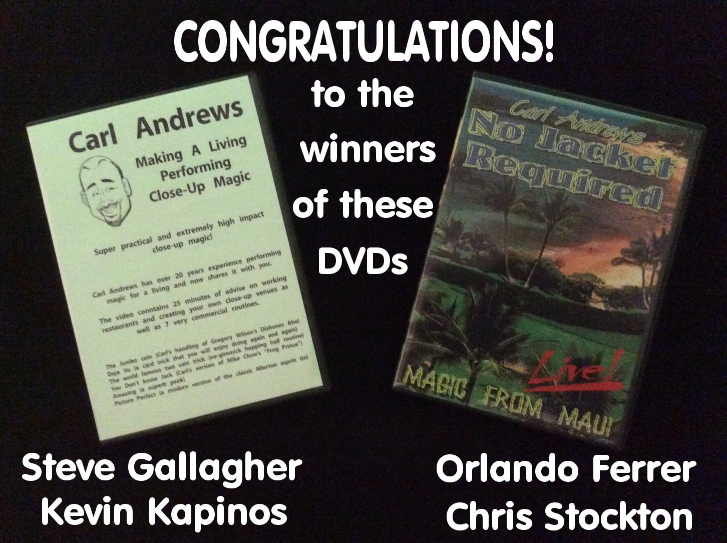 Thank you to the Friends of The Magic Word whose financial support helps pay for the shipping of these prizes.