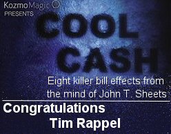 Congratulations to Tim Rappel, winner of this week's contest prize "Cool Cash". Watch for upcoming contests on The Magic Word.