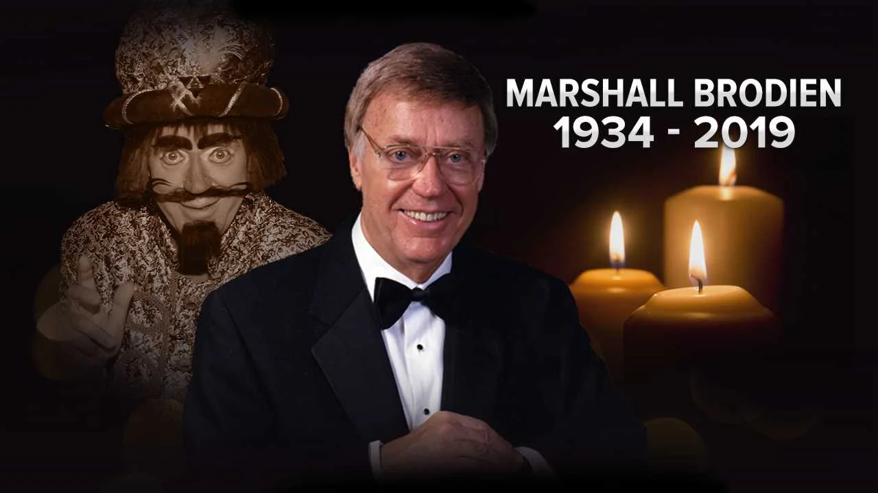 For more about Marshall Brodien, click on the graphic above to visit the blog with video, photos, and a podcast. And for his obituary written by his lovely bride, Mary, Click Here .