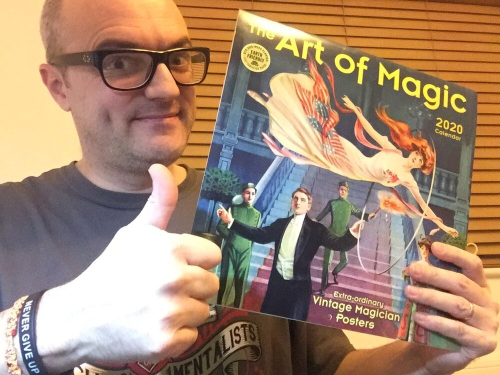 Nigel Quinn, from England, received his 2020 Magic Calendar. If you ordered and received one, then take a picture and send it to me and I’ll post your picture on the blog, too! You can order your calendar from the link below.
