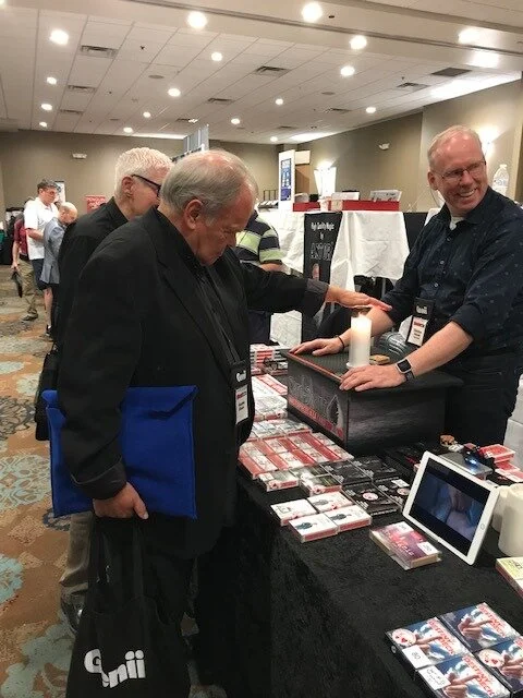 Gaetan at Card Shark booth
