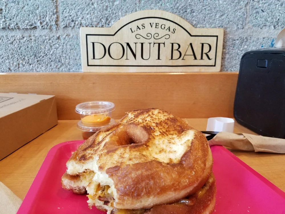 Grilled Cheese and Bacon Cinnamon Sugar Donut