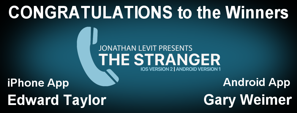 Thank you everyone for entering the contest. And even if your name wasn’t selected, you will still receive a “special offer” from Jonathan Levit, just for entering the contest. Fair notice to be sure to enter all future contests! You never know what you might receive!