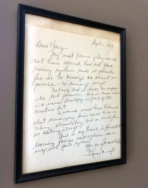 Letter from Anne Bancroft