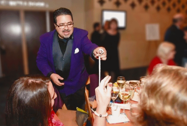Strolling Magic Purple Tux.gif