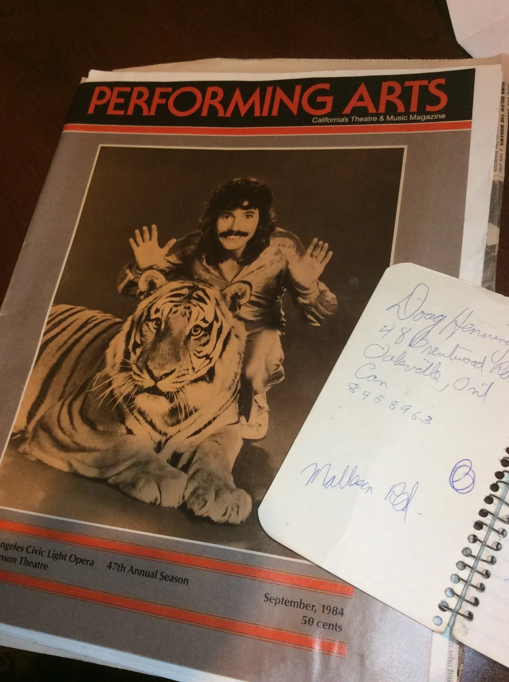 Doug Henning Diary