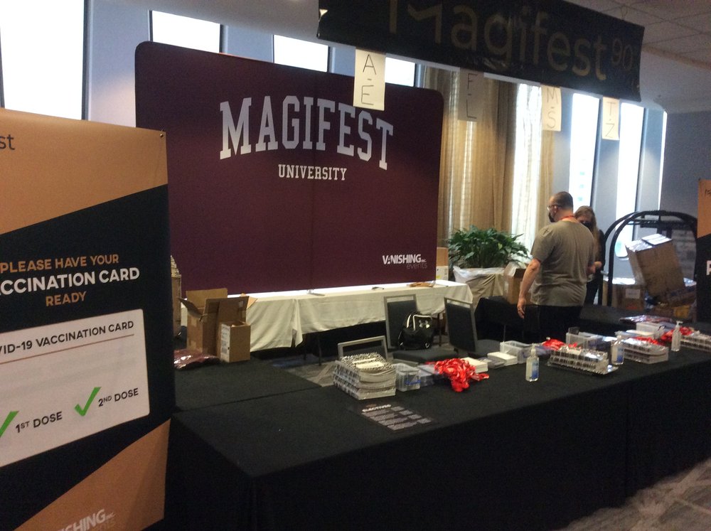 Registration Booth for 2022 MagiFest