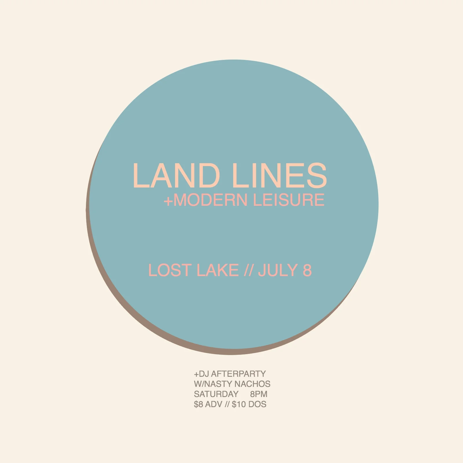 Hi Folks! Sorry that we've been away. We've been busy with life, along with some new music composition. Regardless, we've finally decided it was time to get back into it with a show on July 8th at Lost Lake Lounge. Modern Leisure will be opening and Nasty Nachos will be DJ'ing for the evening after we play. This is a small, intimate venue, so don't delay purchasing your tickets for this one. Thanks everyone!! P URCHASE TICKETS HERE Lost Lake 3602 E. Colfax Ave Denver, CO, 80206 