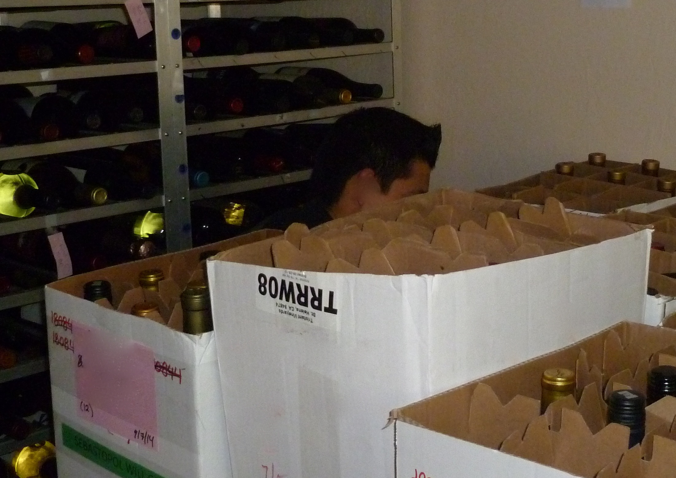 Where's Ampelio? Lost in our wine will call!