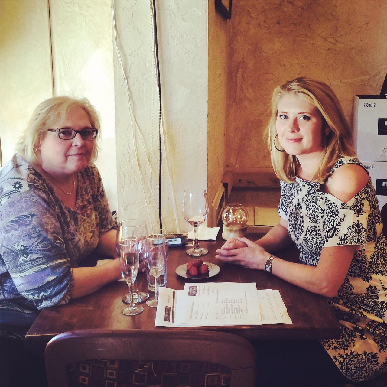 Wine Club Members enjoying a sunny day at the Sonoma Wine Shop - Thanks Jessica Ulstad