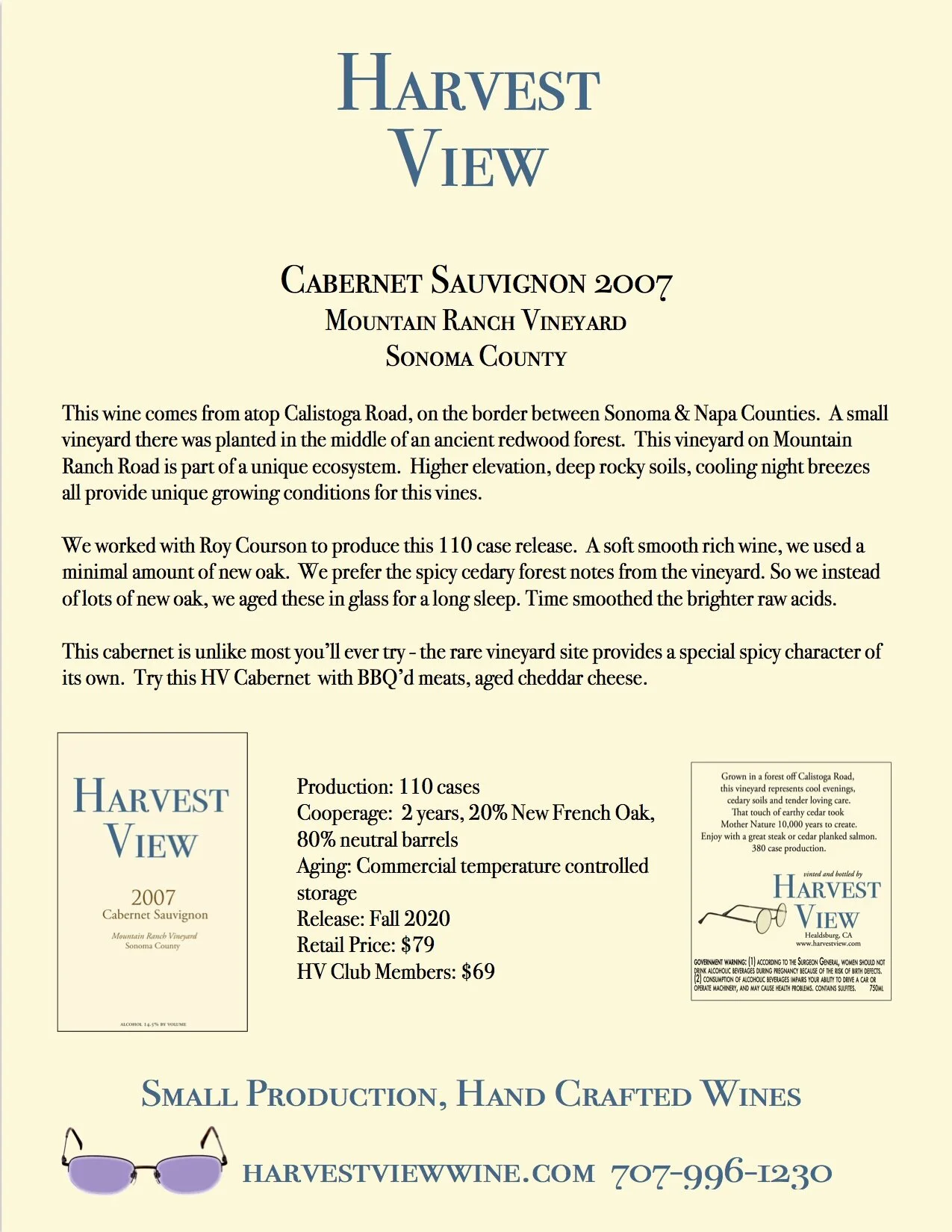 Harvest View Cabernet Sauvignon 2007 sales sheet.jpg
