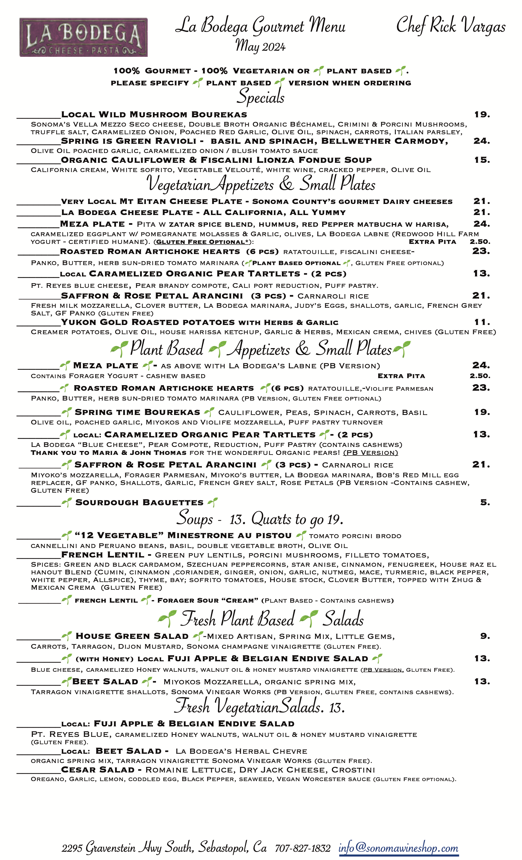 Gourmet Vegetarian and Gourmet Plant Based - Page 1 of 3