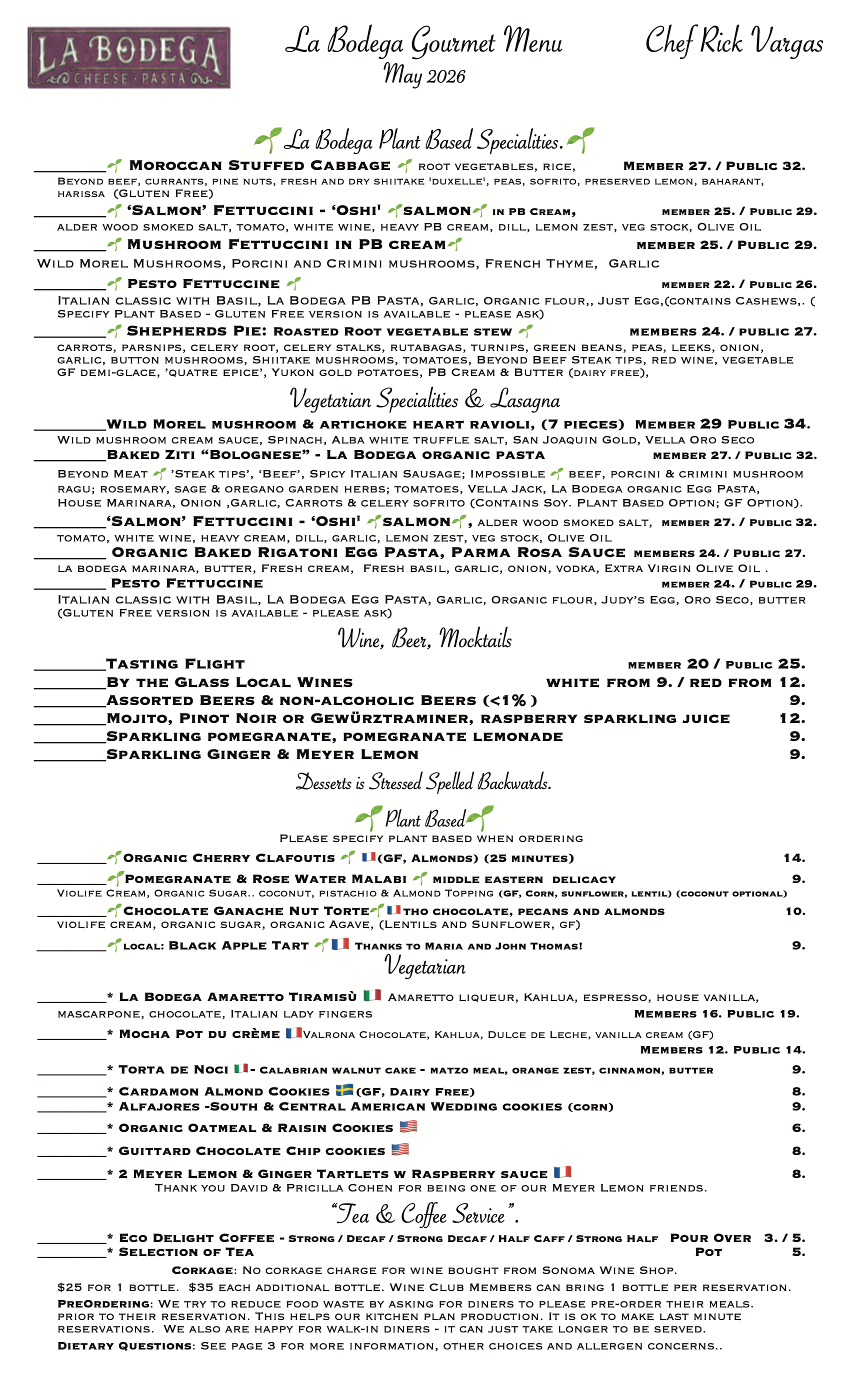 Gourmet Vegetarian & Gourmet Plant Based