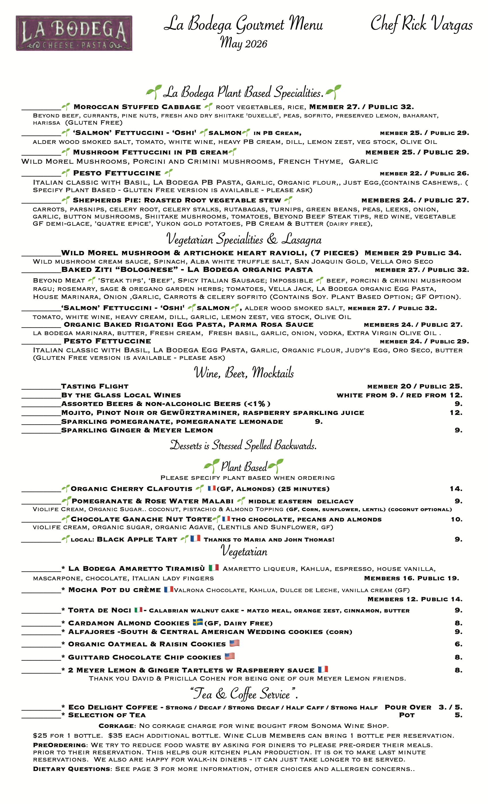 Gourmet Vegetarian & Gourmet Plant Based