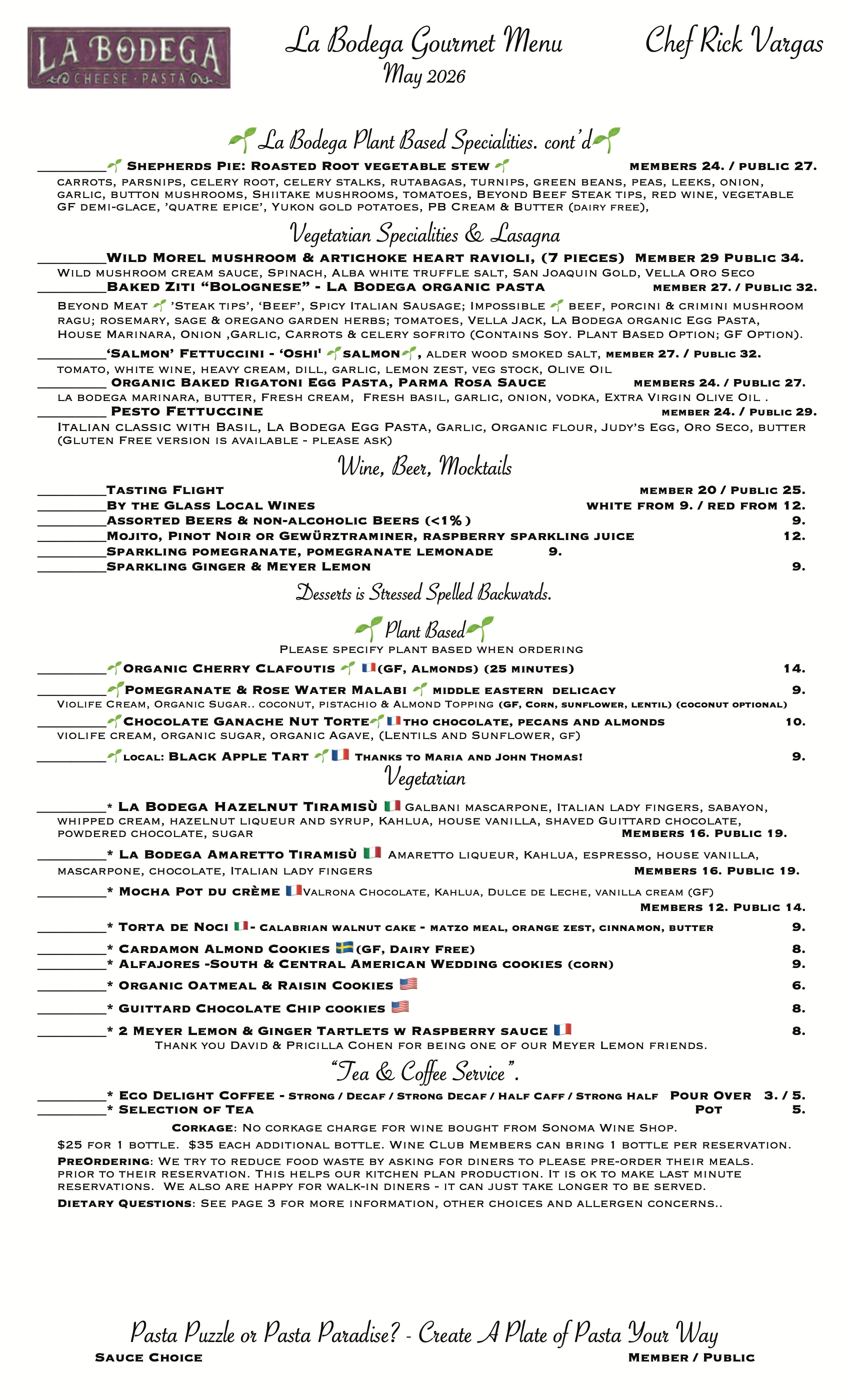 Gourmet Vegetarian & Gourmet Plant Based