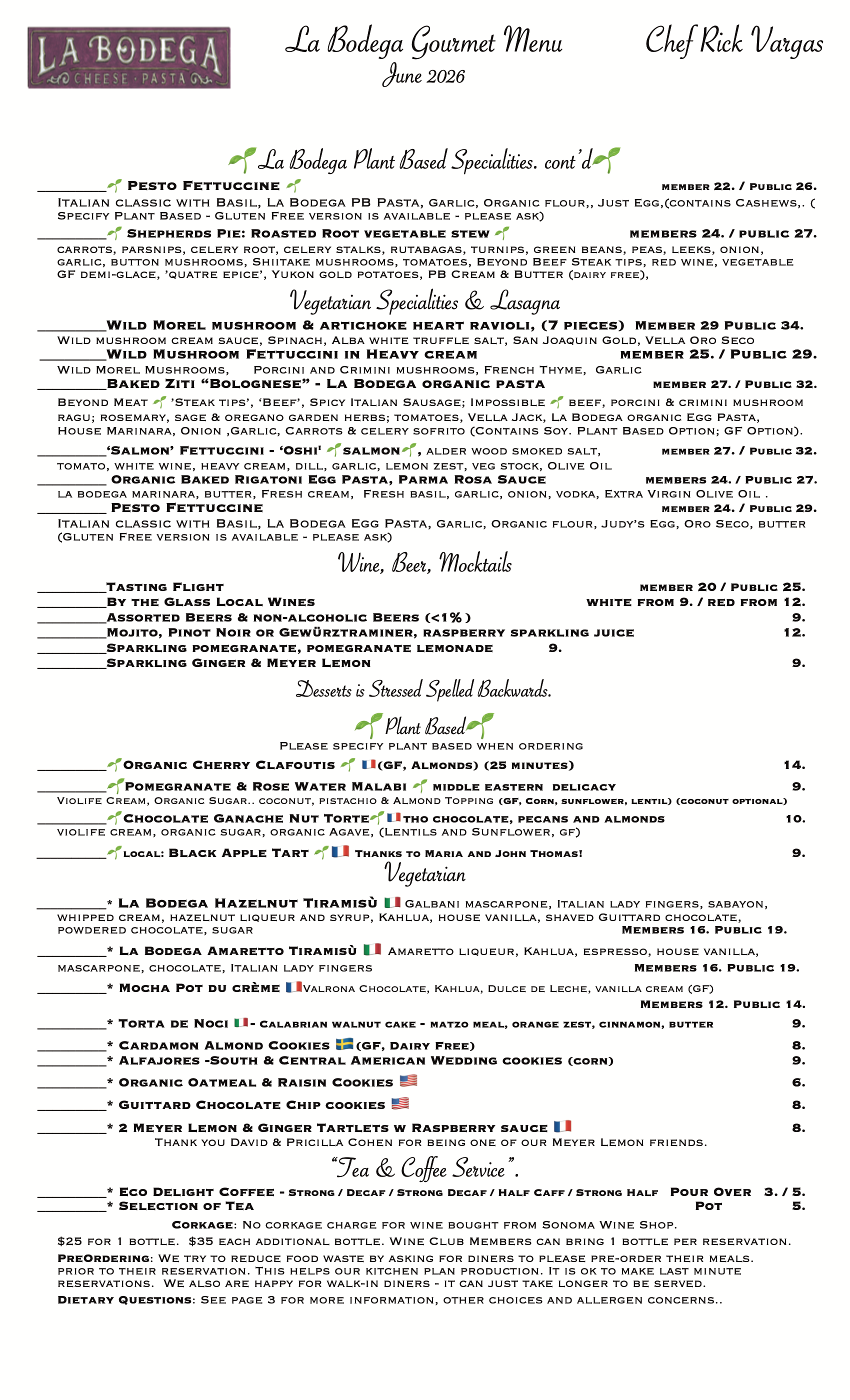 Gourmet Vegetarian & Gourmet Plant Based
