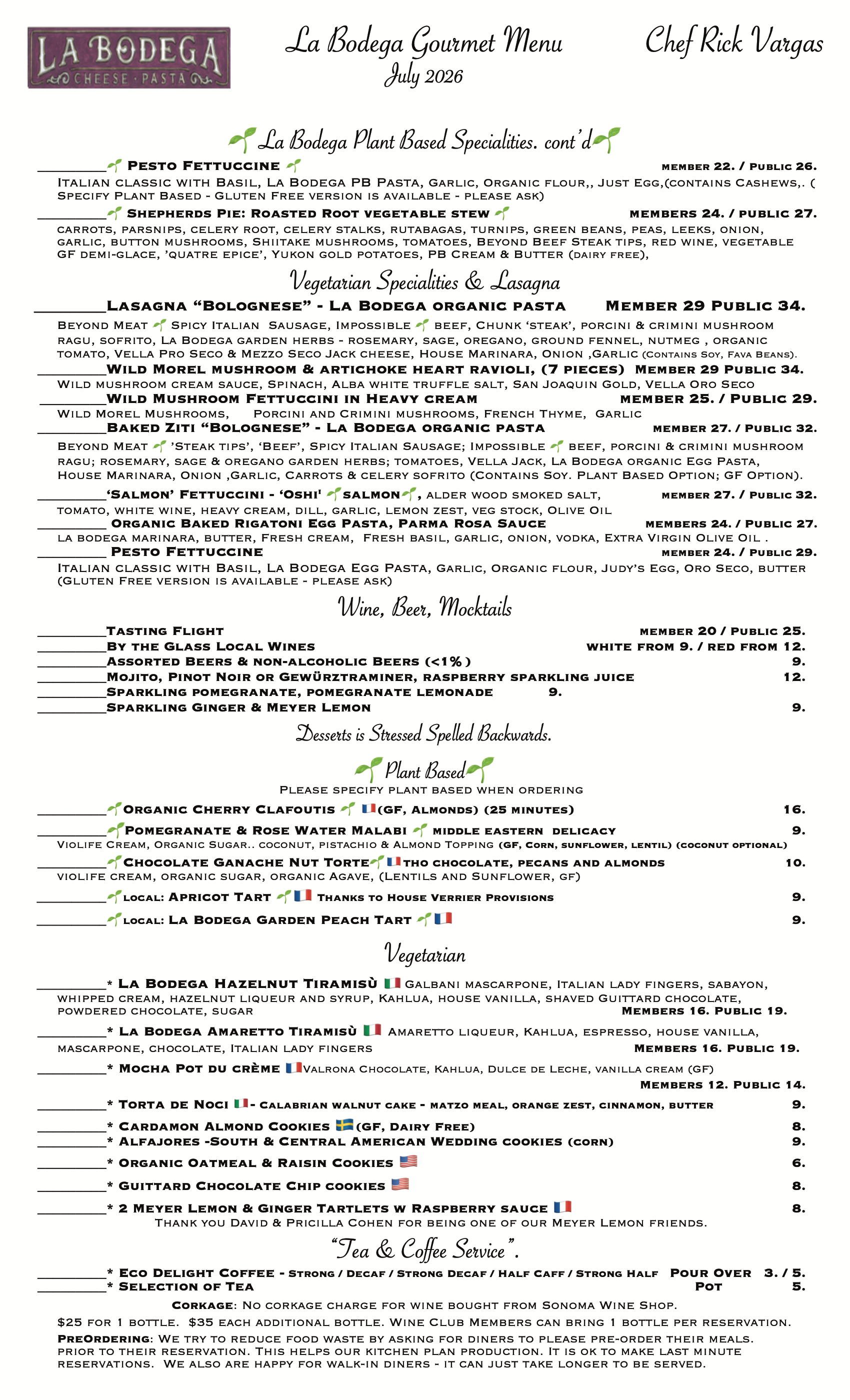 Gourmet Vegetarian & Gourmet Plant Based