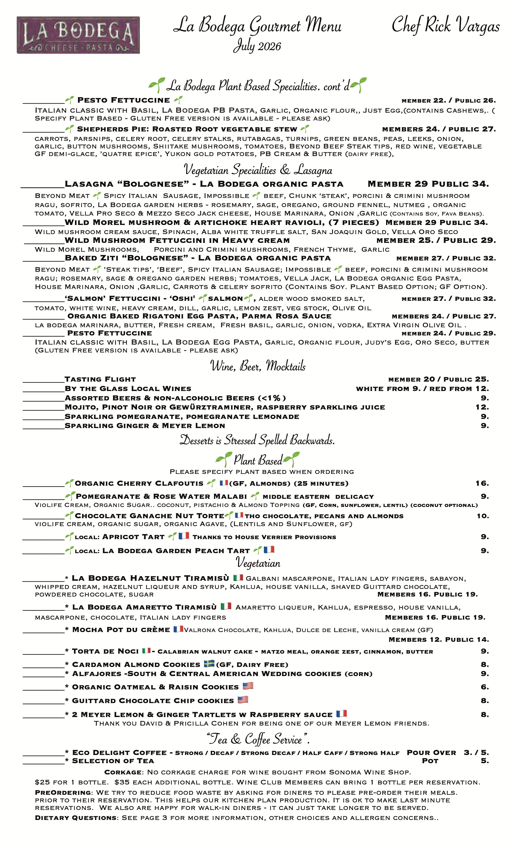 Gourmet Vegetarian & Gourmet Plant Based