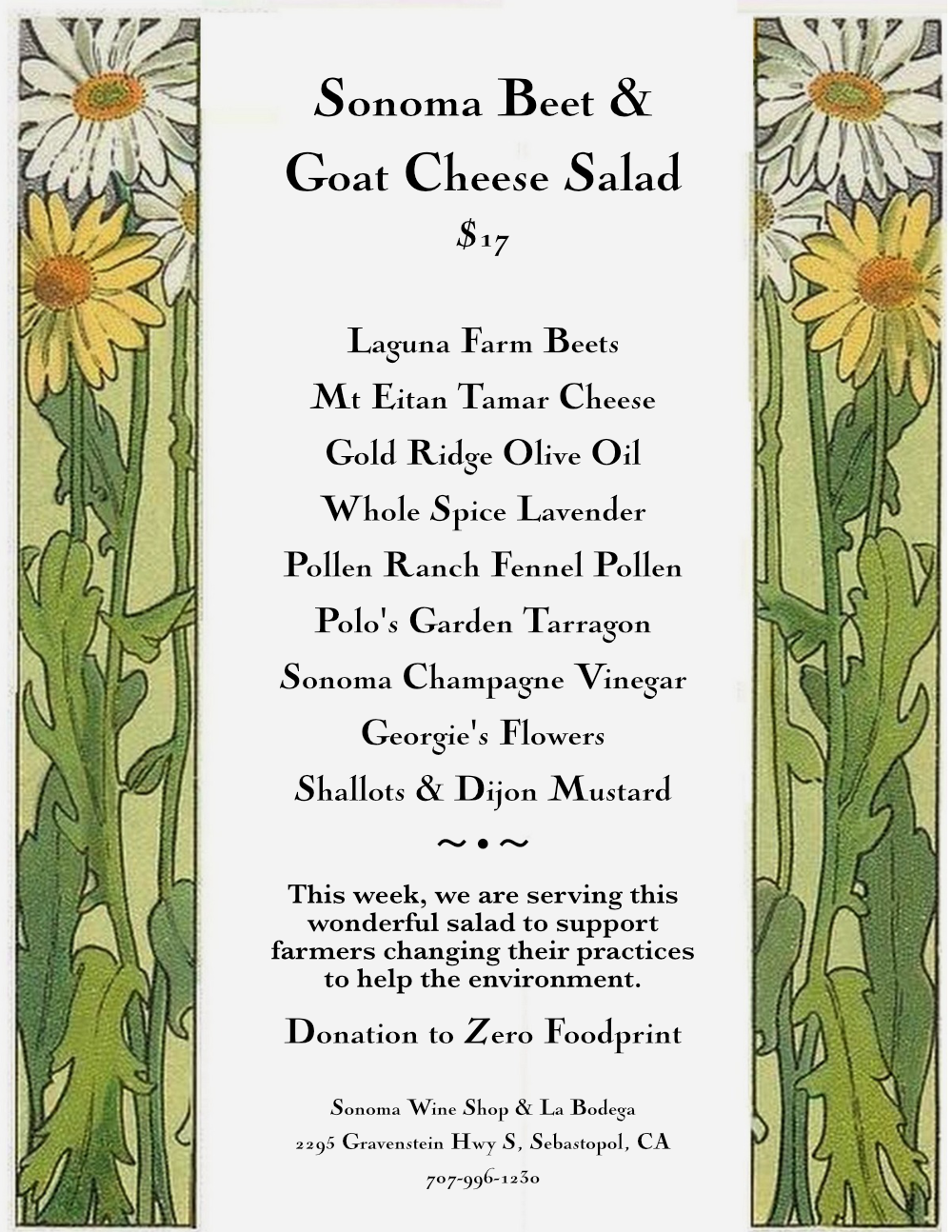 Local Beet Salad - Donation to Zero Foodprint