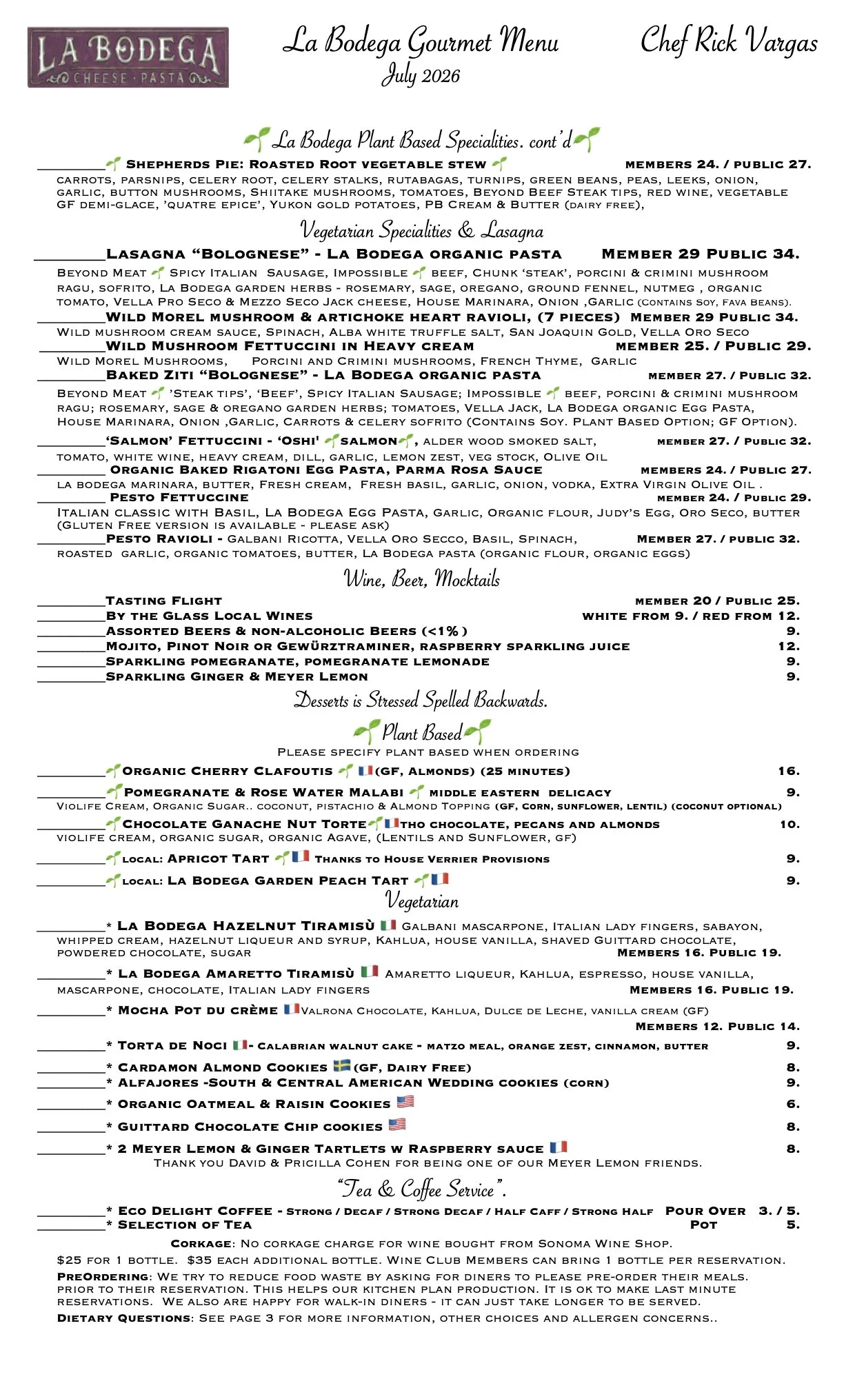 Gourmet Vegetarian & Gourmet Plant Based