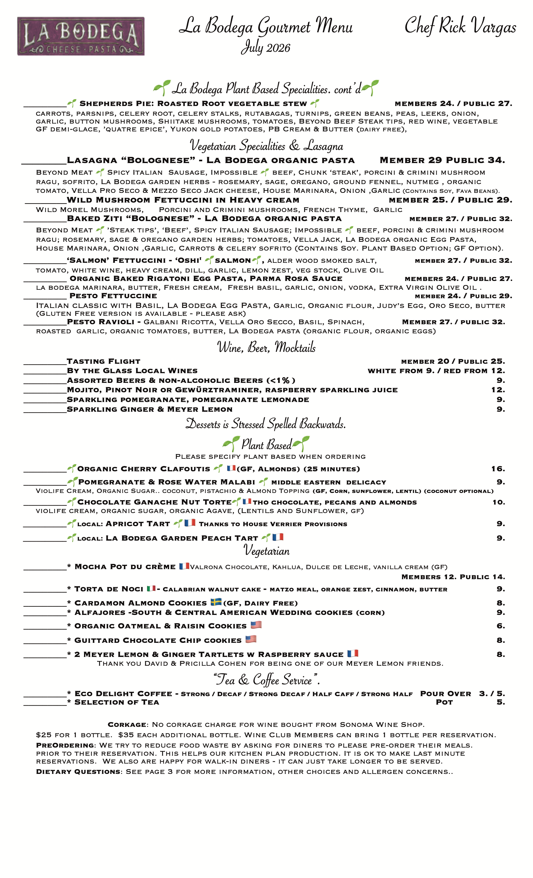 Gourmet Vegetarian & Gourmet Plant Based