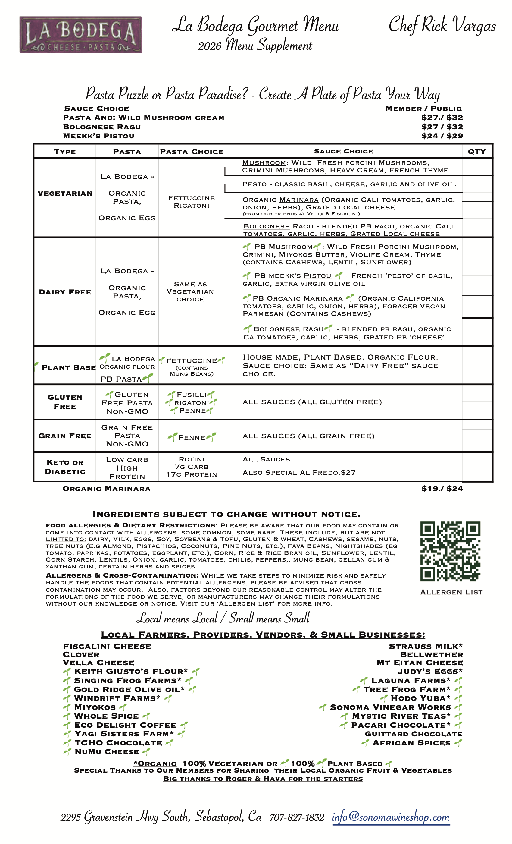 Gourmet Vegetarian & Gourmet Plant Based