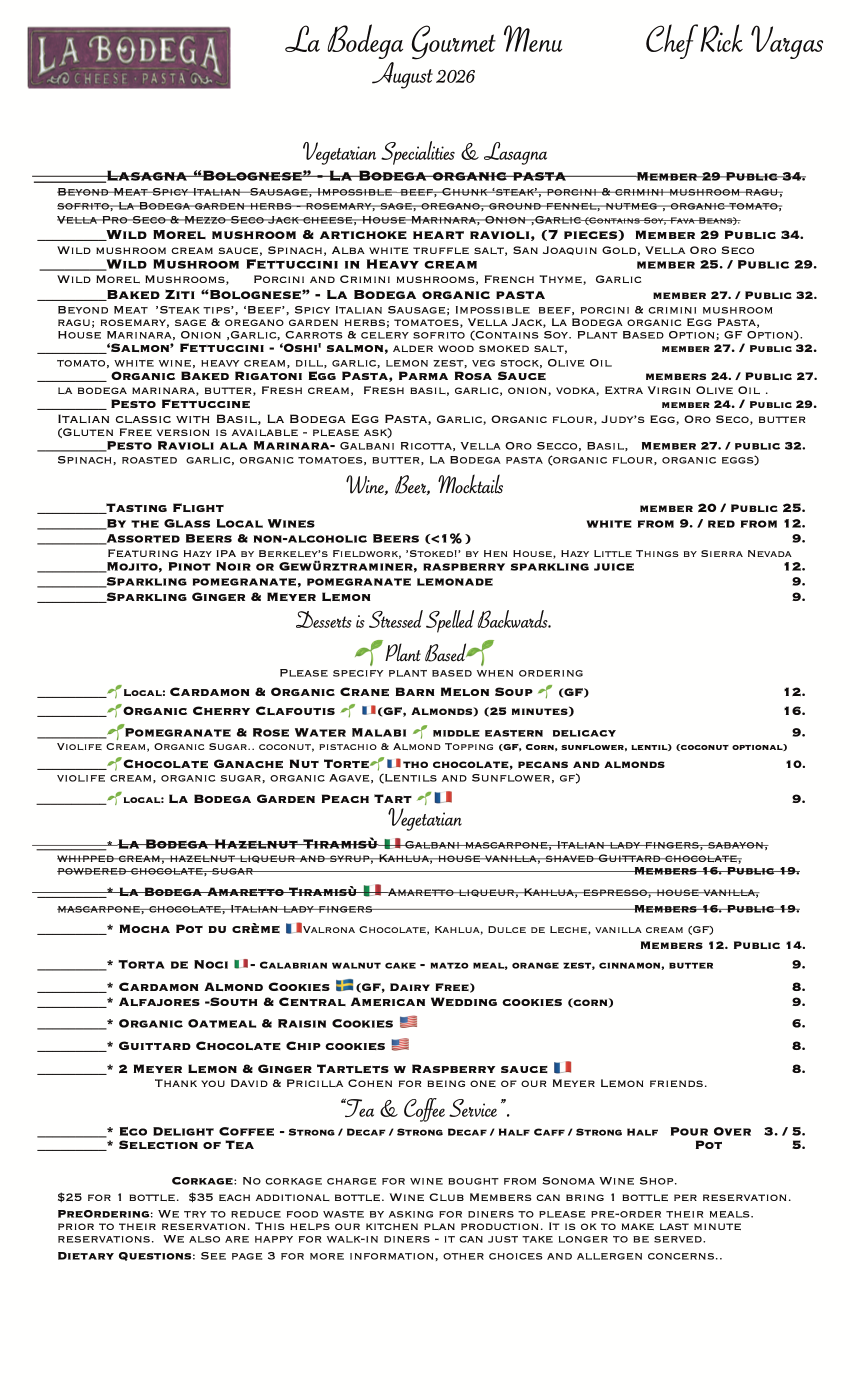 Gourmet Vegetarian & Gourmet Plant Based