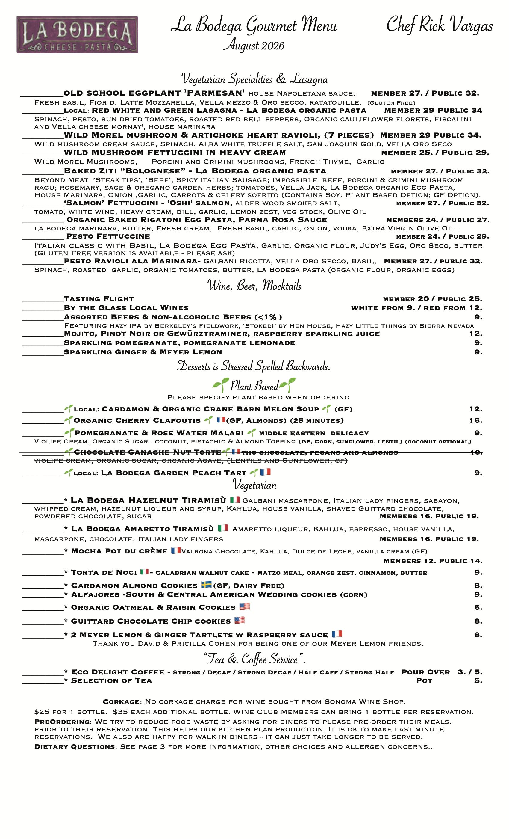 Gourmet Vegetarian & Gourmet Plant Based