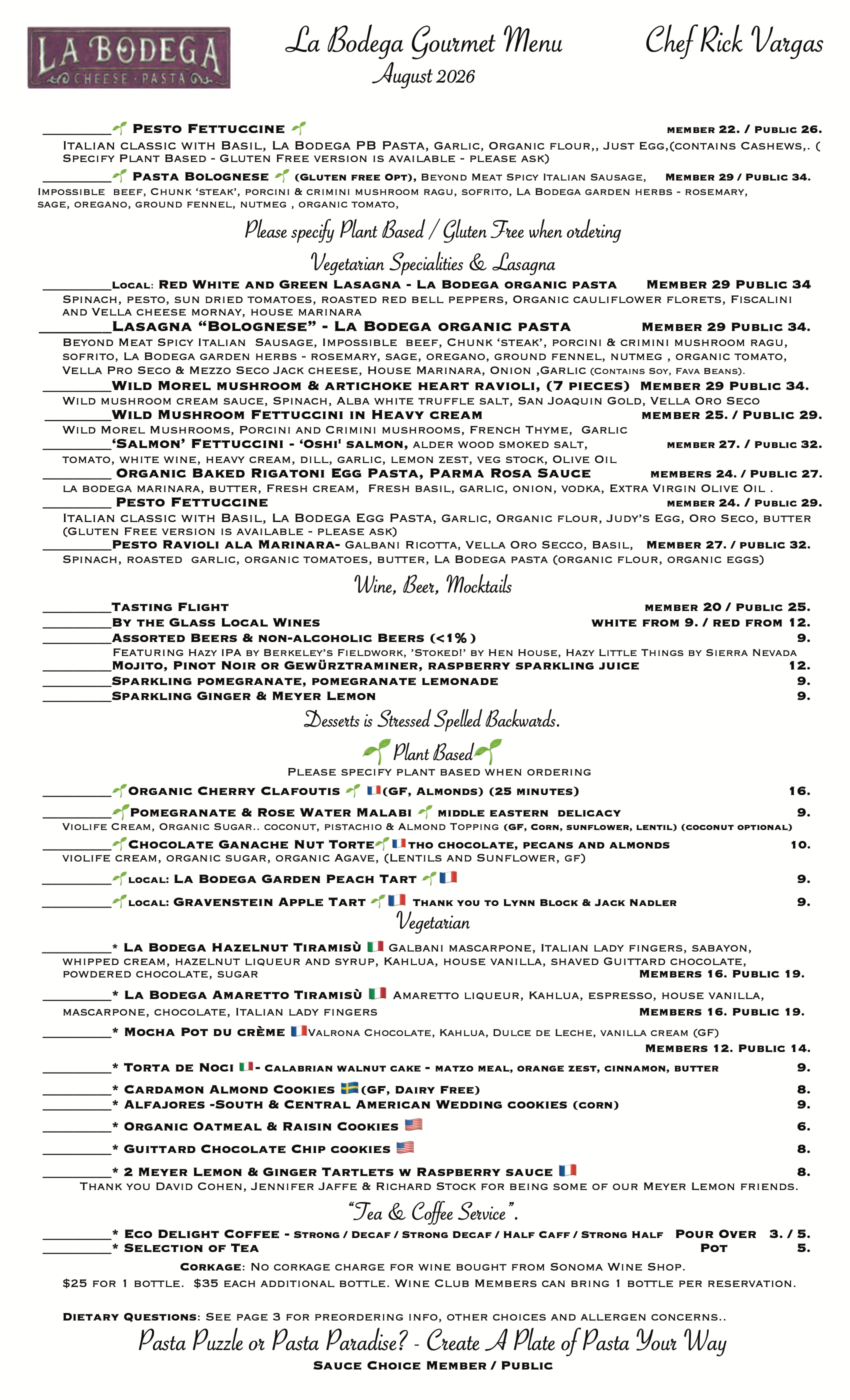 Gourmet Vegetarian & Gourmet Plant Based