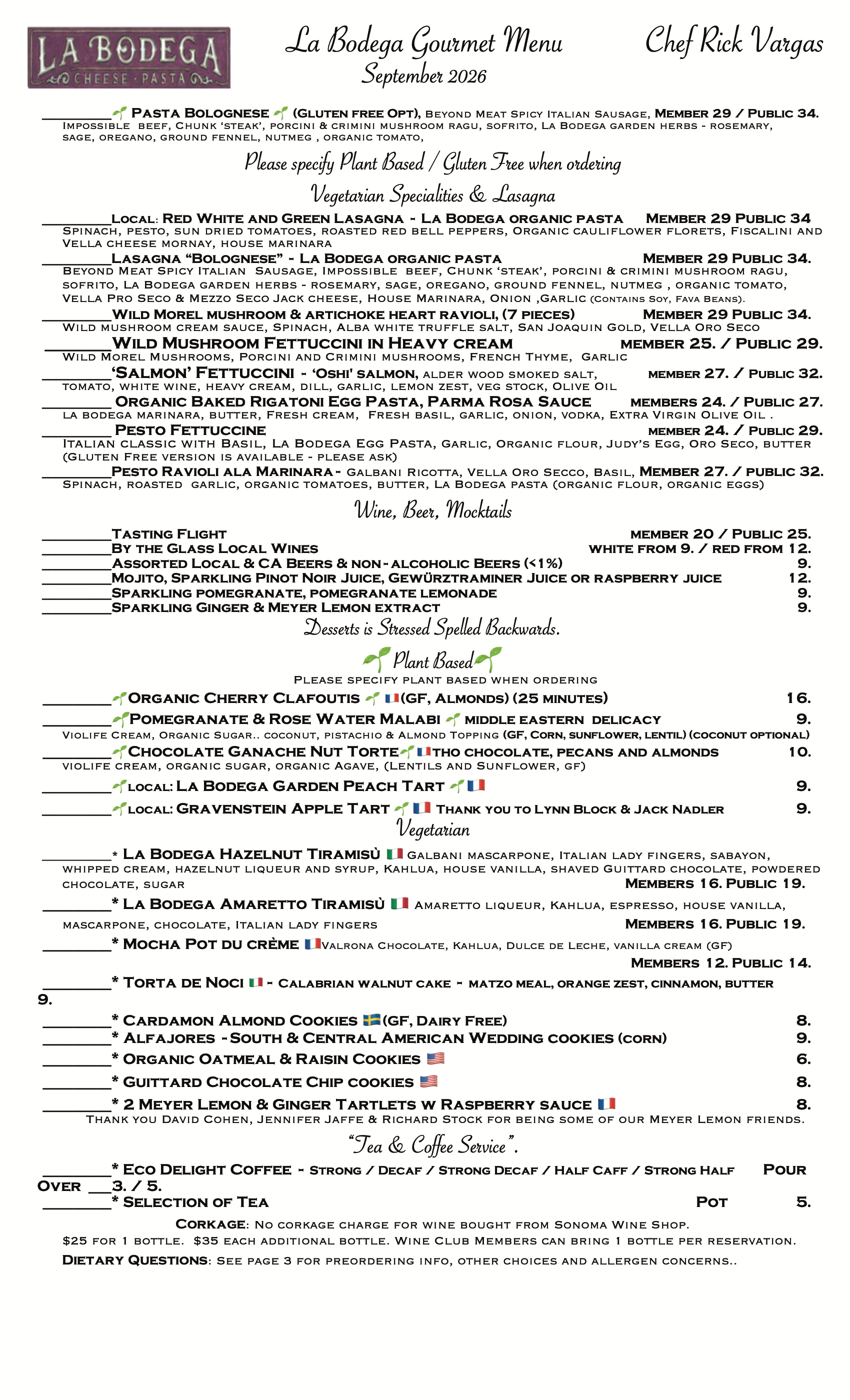 Gourmet Vegetarian & Gourmet Plant Based